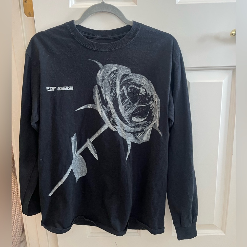 Pop smoke long sleeve graphic tee